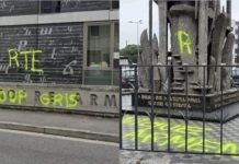 Ataques y pintadas de Los Lobos Grises contra el Monumento al Genocidio Armenio y la sede del Consejo Nacional Armenio en Lyon
