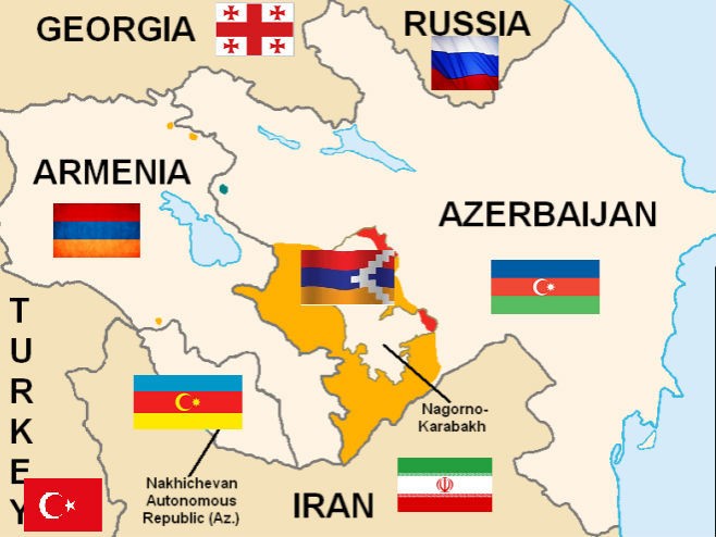 Mapa-Armenia-y-Azeirbayán Rusia impone la paz en Nagorno Karabaj