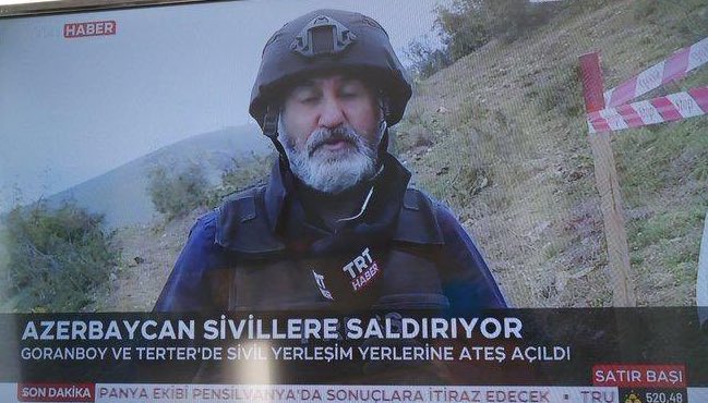 Mehmet-Karaca Periodista turco despedido de la televisión por informar que Azerbaiyán ataca civiles