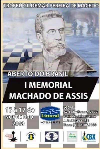 machado-de-assis-trofeo El escritor brasileño Joaquín Machado de Assis, amante y árbitro de ajedrez