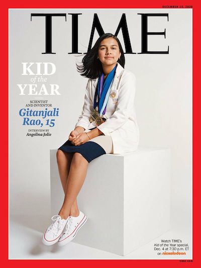 gitanjali-rao-portada-time-14dic2020 Gitanjali Rao, quince años, «niña del año» en Time Magazine