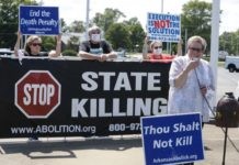 Activistas por la abolición de la pena de muerte en Arkansas