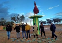 Acto en solidaridad con la trabajadora encarcelada. Los huevos, por delante