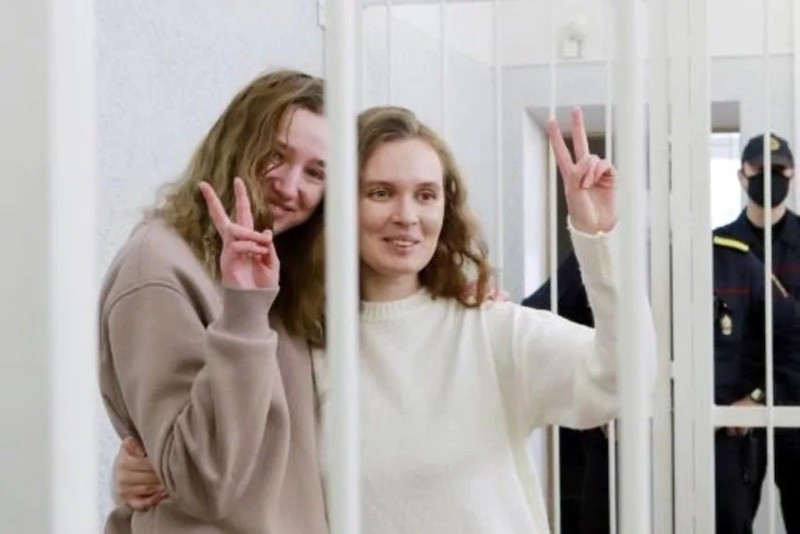 katerina-bakhvalova-d-y-daria-shultsova-18feb2021 Periodismo en Bielorrusia: dos años de prisión para Katerina Bakhvalova y Daria Shultsova