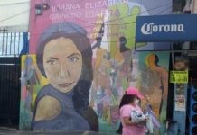 Mural recuerdo de la ingeniera bioquímica Viviana Elizabeth Garrido Ibarra, quien desapareció a los 32 años de edad el 30 de noviembre de 2018 en un barrio del sur de Ciudad de México. Foto: Emilio Godoy /IPS