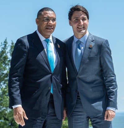 holness-y-trudeau La ONU pide moratorias sobre la deuda externa de los países del Sur