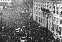 Proclamación de la Segunda República en la Puerta del Sol de Madrid, 14ABR1931
