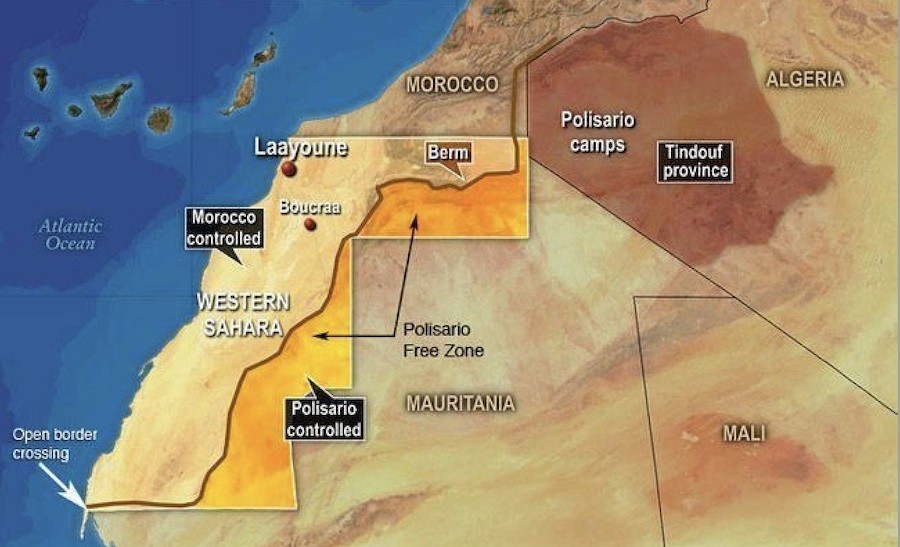 sahara-mapa-actual-2021 Incremento de los enfrentamientos armados en la guerra del Sahara