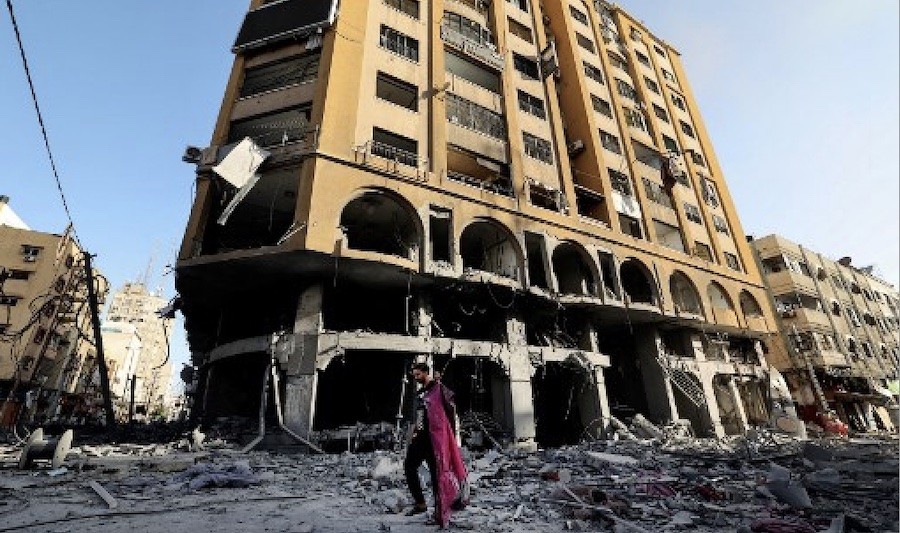 gaza-torre-al-jawhara-medios-prensa Israel bombardea medios de comunicación en Gaza