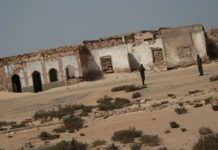 Restos de la localidad fantasma de La Guera