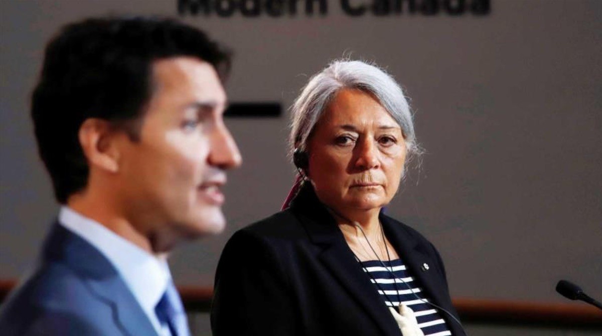 Justin-Trudeau-con-Mary-Simon-en-Canadá Mary Simon, primera mujer autóctona nombrada Gobernadora General de Canadá