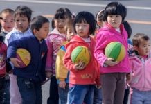 China niños y niñas