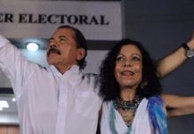 Daniel Ortega y Rosario Murillo en Nicaragua