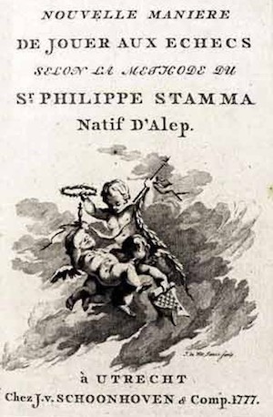 philipp-stamma-portada-libro-1777 Historia del Ajedrez: Philipp Stamma, gambitos y estancia en España
