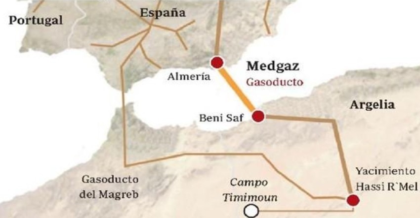 Medgaz-on-map Ruptura Argel-Rabat: la larga sombra de la Guerra de las Arenas