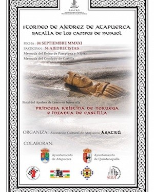 atapuerca-ajedrez-cartel Ajedrez en recuerdo de la Batalla de Atapuerca
