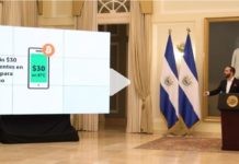 Bukele en la presentación del bitcoin como criptomoneda oficial en El Salvador