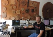 Fabien Langenegger en su Laboratorio de Laeténium