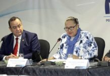 Alejandro Giammattei, presidente, y Consuelo Porras, fiscal general de Guatemala