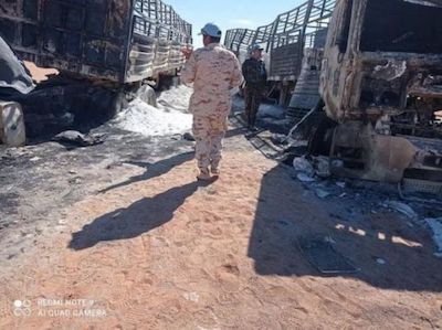 camiones-argelinos-bombardeados-en-el-sáhara-2 Marruecos admite por primera vez muertes de sus soldados en la guerra del Sahara