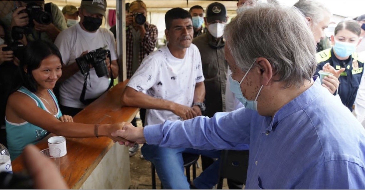 onu-guterres-en-llano-grande-colombia Guterres constata «logros» alcanzados y «desafíos» pendientes en el proceso de paz en Colombia