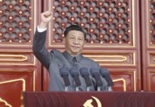 Xi Jinping pronuncia un discurso importante en la ceremonia celebrada con motivo del 100º aniversario de la fundación del Partido Comunista de China en Beijing, capital china, el 1 de julio de 2021. Xinhua | Ju Peng