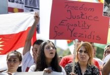 Una pasada protesta ante el Parlamento Europeo denunciando el Genocidio Yazidí