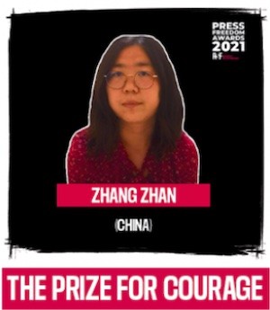 rsf-zhang-zhan China: Reporteros sin Fronteras denuncia «terror» en los medios de comunicación