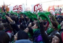 Daniel Gutman: manifestación por aborto en Buenos Aires, 2018