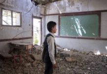 Escuelas bombardeadas