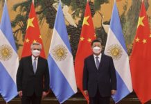 Xi Jjinping y Alberto Fernández en Pekín