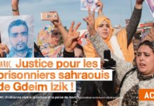 Protesta solidaria presos saharauis