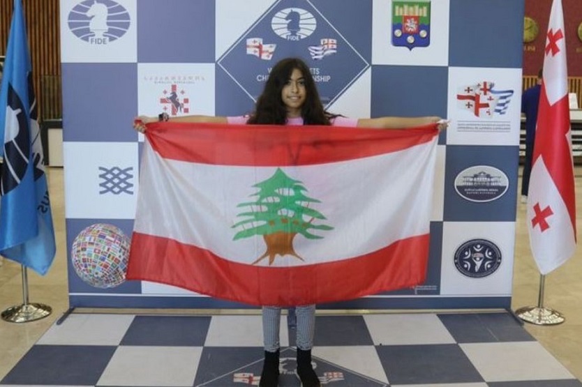 ajedrez-sally-hamadeh-bandera-libanesa Dos jóvenes ajedrecistas libaneses se niegan a jugar contra rivales de Israel