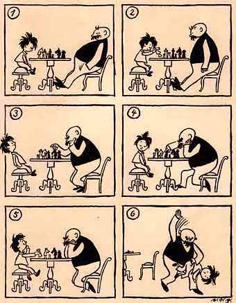 tira-‘ajedrez-del-padre-de-eo-plauen-1936 Exposición ‘Arte y Humor en el ajedrez’ en la ciudad alemana de Plauen
