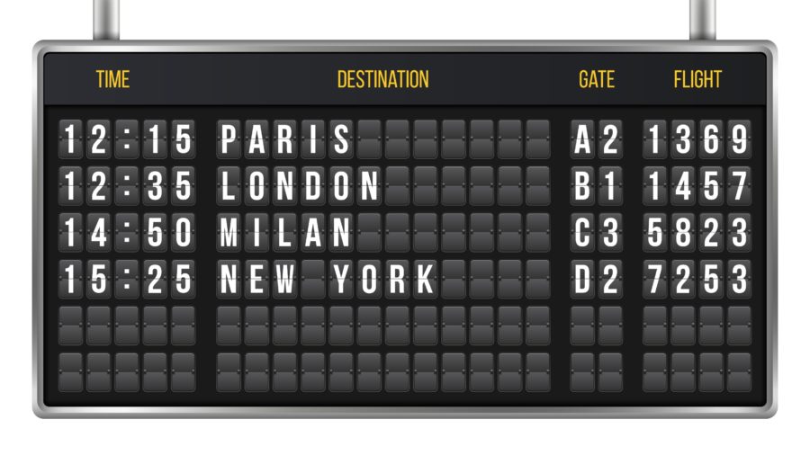 aeropuerto-panel-paris-londres-milan-900x506 ¿Sabes cuál es el reglamento que rige los derechos del pasajero?