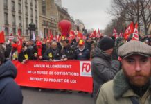 Francia, manifestaciones por las pensiones en Paris 19ENE2023