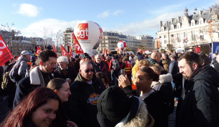 paris-31ene2023-sindicatos-cgt-900x523 Francia: gigantesca movilización sindical en defensa de las pensiones