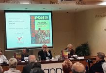 Concha Martín Perpiñán, Alfonso González Calero, Félix Maraña y Víctor Claudín en la presentación de «OZONO un sueño alternativo» 22MAY 2023