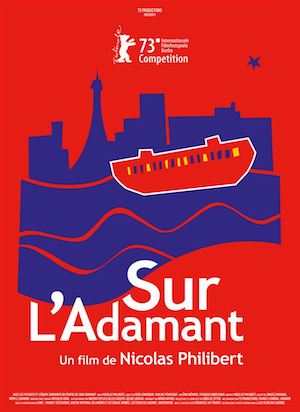 francia-l-adamant-en-el-sena-cartel «Sur l’Adamant» de Nicolas Philibert