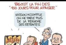 Francia Macron viñeta apaciguamiento