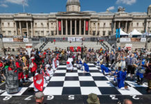 Festival de Ajedrez en Trafalgar Square en Londres, julio de 2023