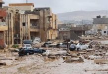 Inundaciones en Libia, desatadas cuando la tormenta Daniel rompió dos represas en el este del país, dejaron miles de muertos y desaparecidos. © OMS