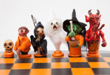 Halloween piezas de ajedrez