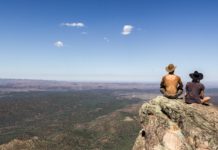 Australia St Mary's Peak desde el Parque Nacional Flinders Ranges