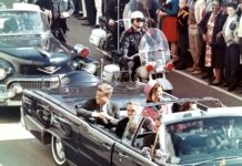 JFK, Dallas, 22 de noviembre de 1963, imagen de televisión momentos antes del magnicidio presidencial