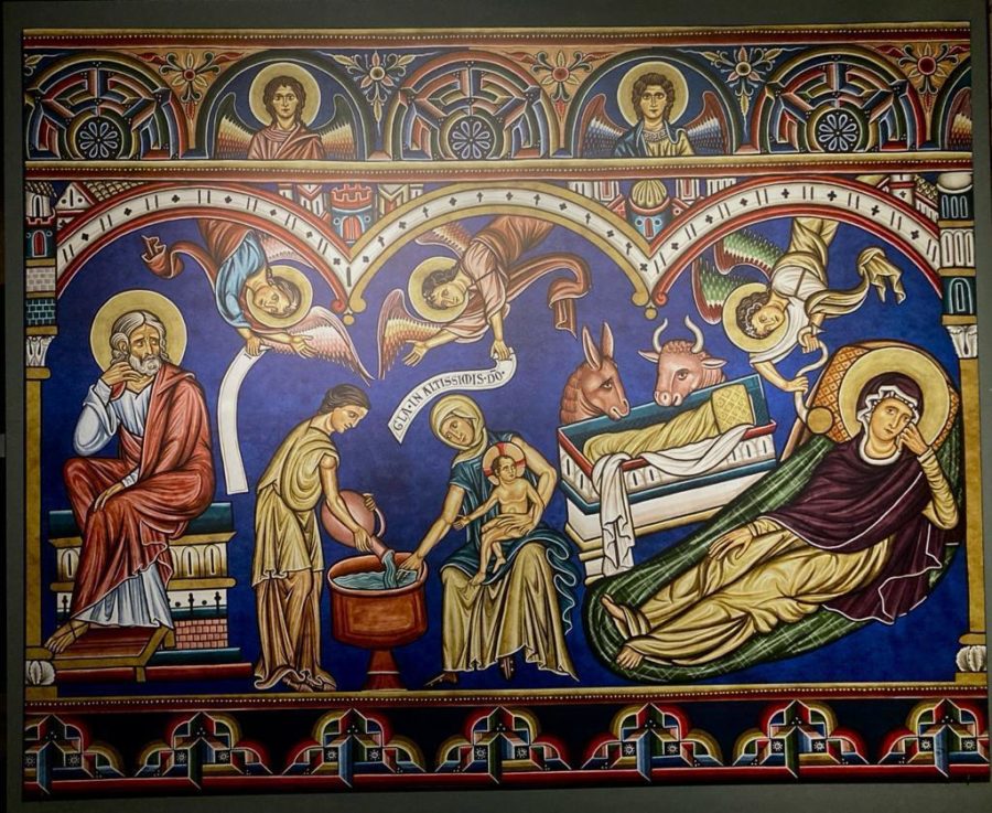 Sigena-mural-900x737 Natividad en Sigena