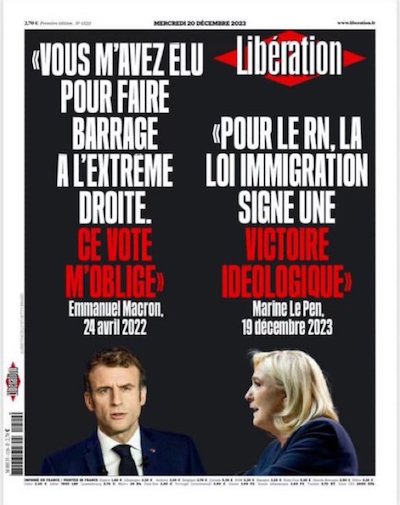 francia-liberation-portada-23dic2023 Francia inmigración: una ley aplaudida por los neofascistas