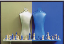 Lohfelden: Obra artística de ajedrez sobre la empresa Villeroy & Boch.