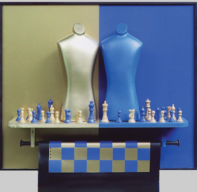 Lohfelden: Obra artística de ajedrez sobre la empresa Villeroy & Boch.