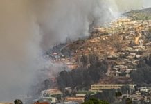 Chile, Valparaiso, incendio del 4FEB2024